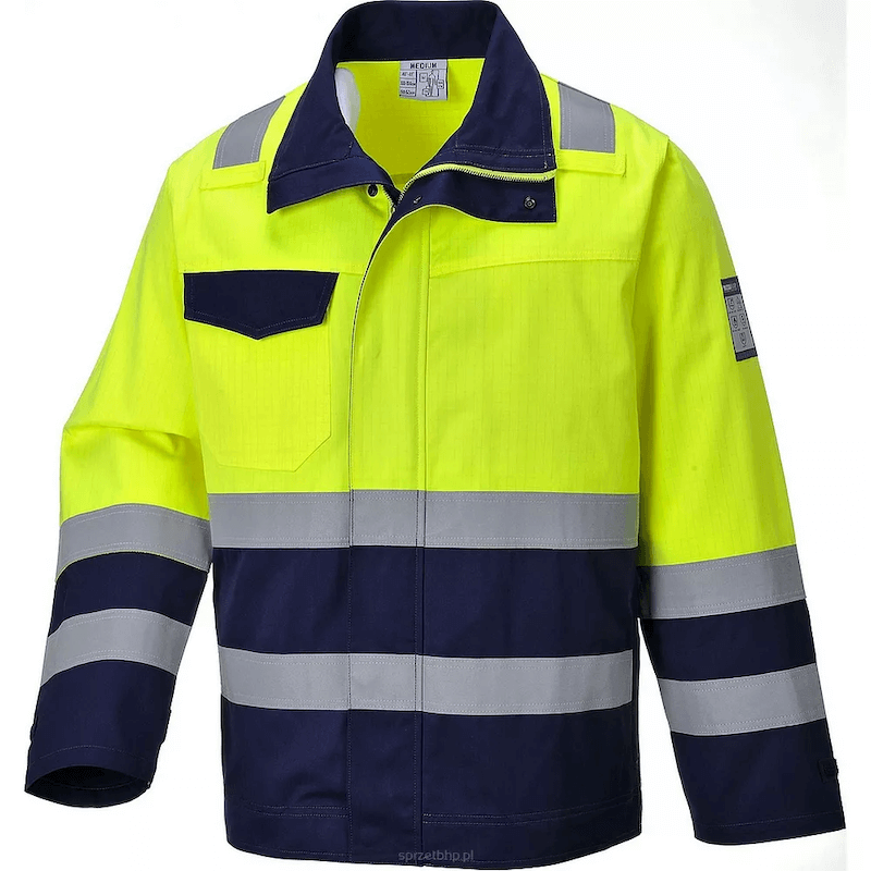 Odzież ochronna na budowie na przykładzie bluzy niepalnej MV25