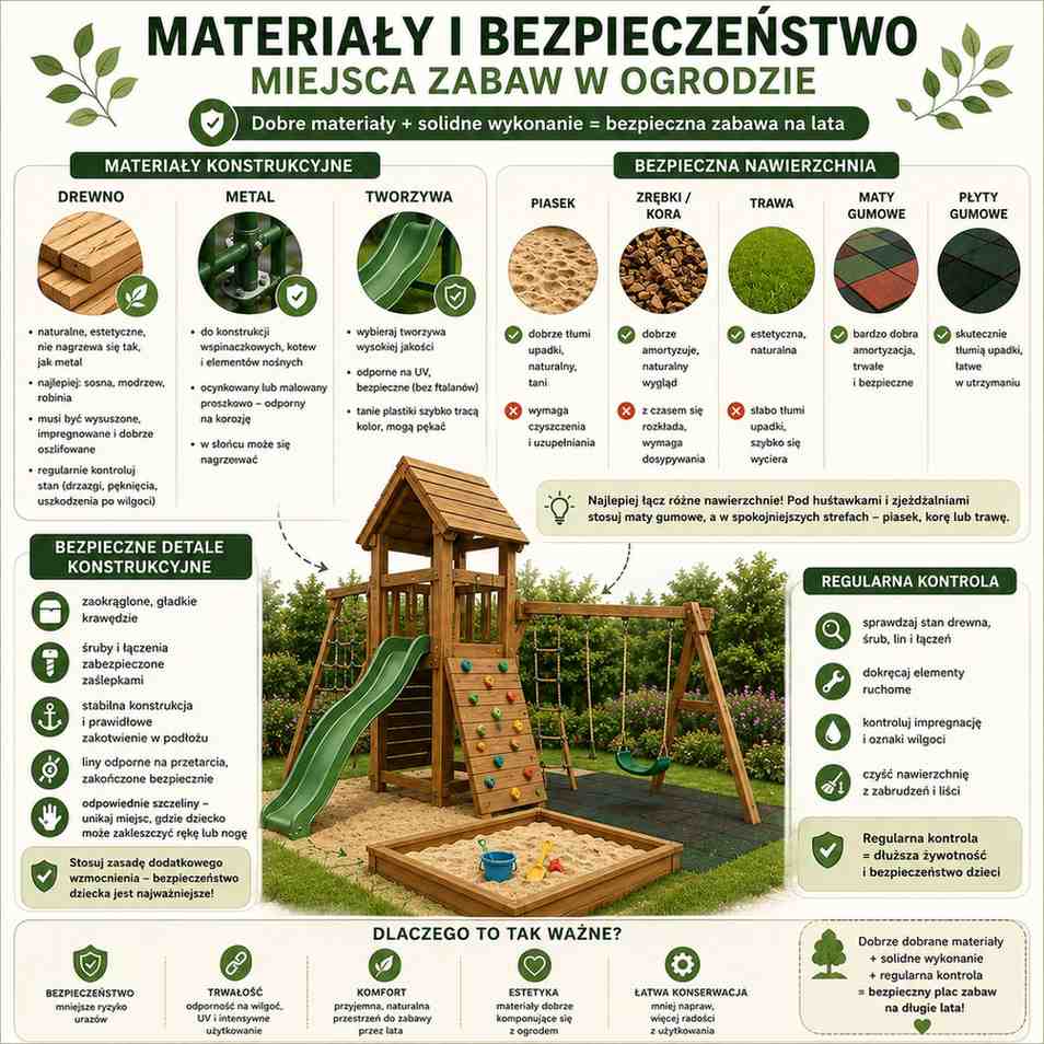 z czego zbudować plac zabaw w ogrodzie 