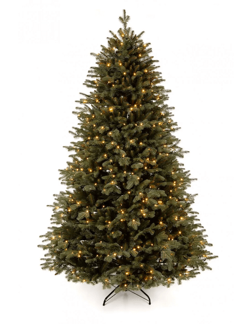 choinka sztuczna czy żywa ze światłem LED