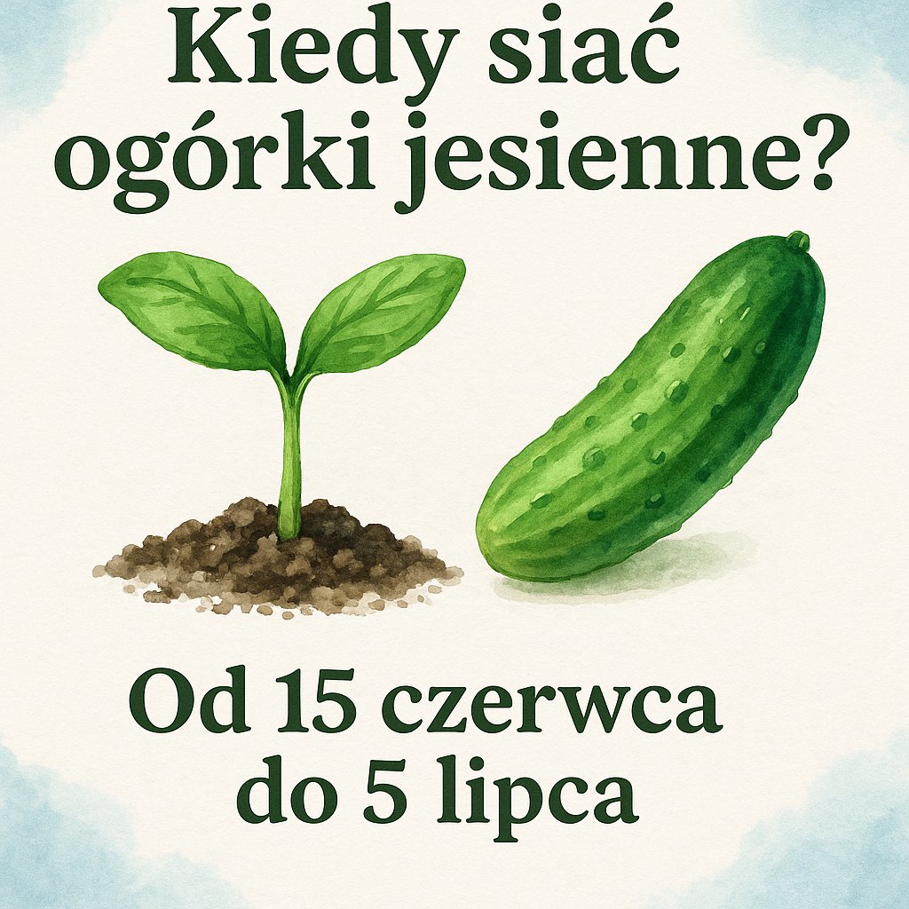 kiedy siać ogórki na zbiór jesienny - data  kiedy siać ogórki na zbiór jesienny - termin