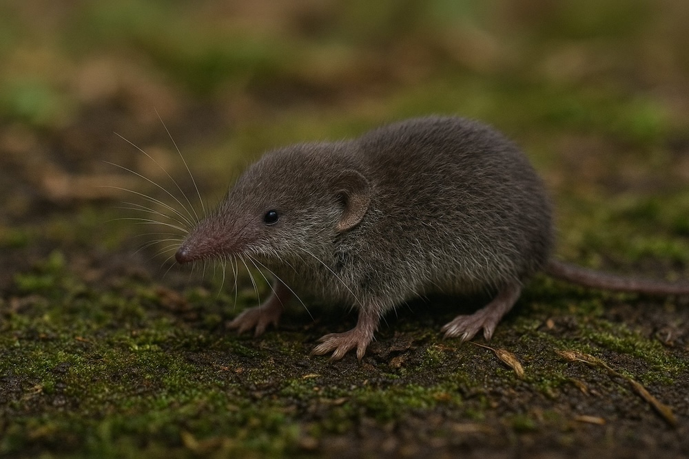 ryjówka a nornica - zwierzę z szarym futrem i wąsami  ryjówka a nornica - zwierzę z długim pyszczkiem
