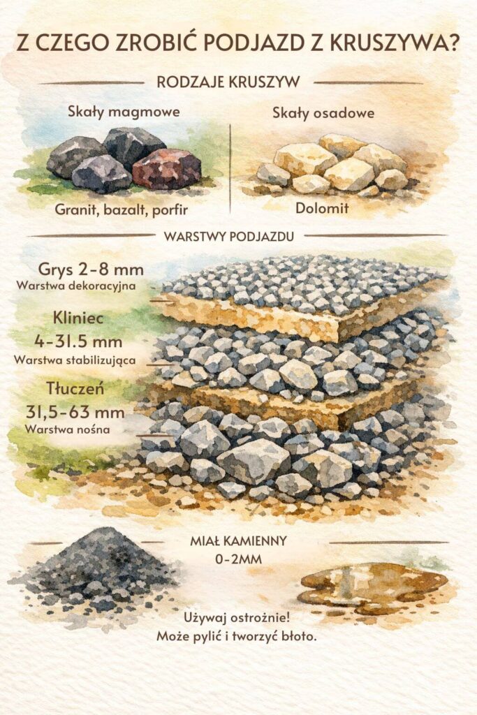 Podjazd z kruszywa - najlepsze materiały
