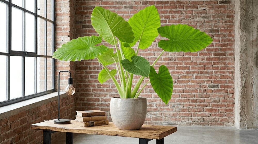 alokazja odmiany Alocasia macrorrhizos