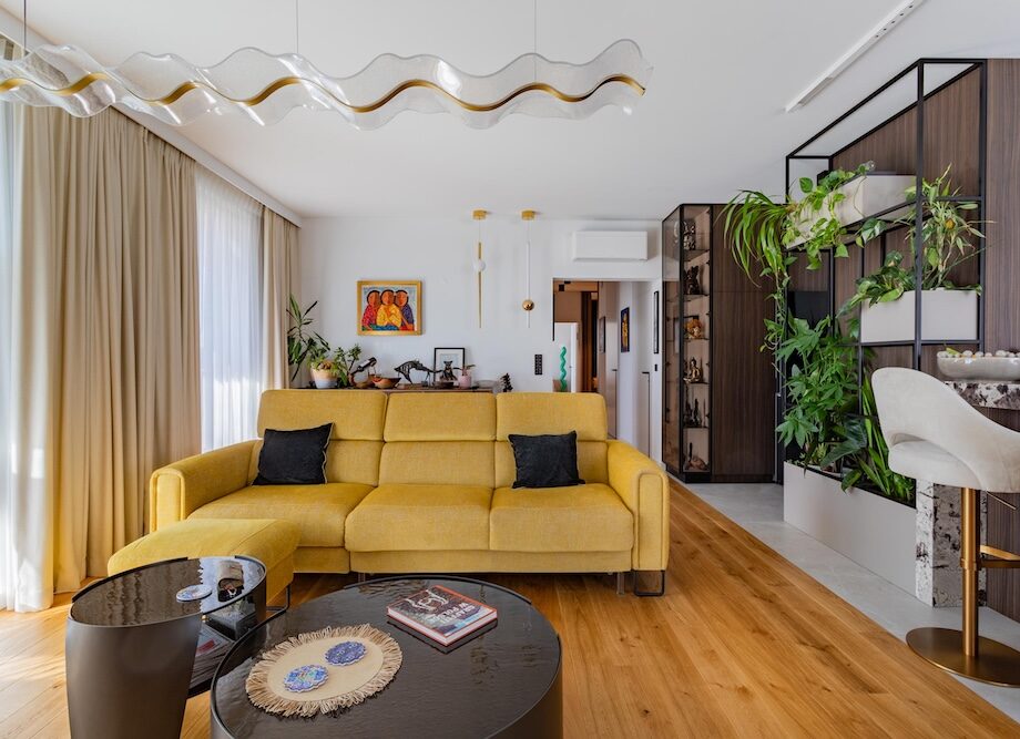 Projekt mieszkania 120 m² w Warszawie – nowoczesne wnętrze dla rodziny