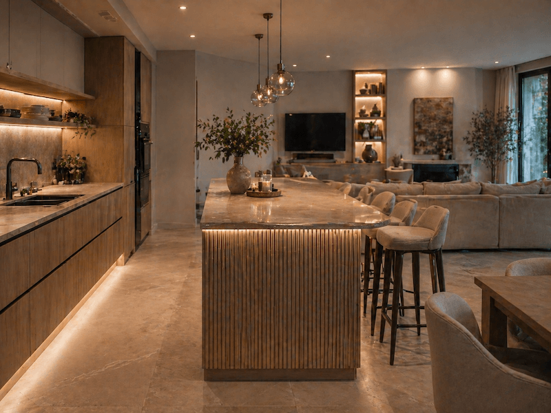 Kuchnia z wyspą – inspiracje na połączenie pokojów