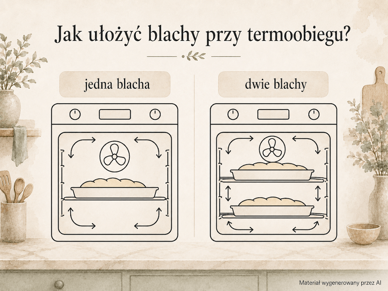 termoobieg – znak prawidłowego ułożenia jednej i dwóch blach